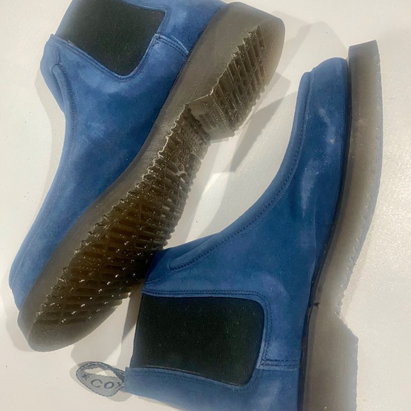 Ladies George Cox Vintage Navy Blue Chelsea  Boot Sz US 7 - Picture 6 of 10